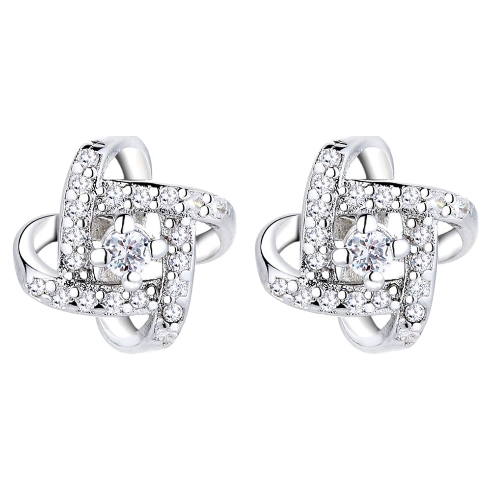 Simulated Morganite 5mm Round-Cut Solitaire Sterling Silver Stud Earrings -  Walmart.com
